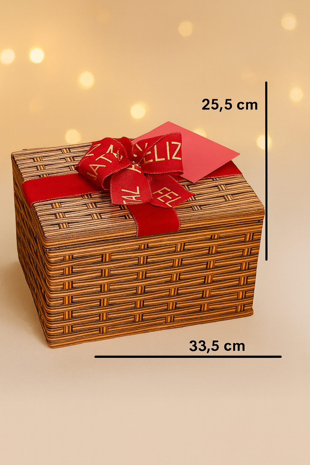 Cesta De Natal Caixa Grande Chocotone Bauducco Nutella Vinho - Imagem 4